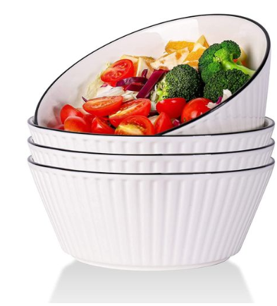 Sundabest Set Of 5 Concise Ceramic Bowls -9643