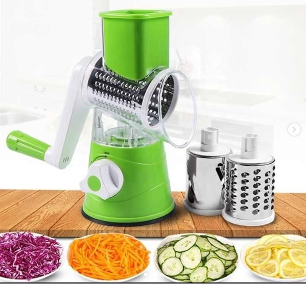 3-in-1 Manual Cheese Grater and Vegetable Slicer, Grinder