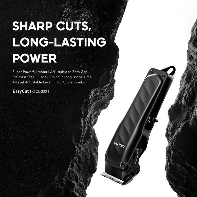Oraimo EasyCut Hair Clipper Super Powerful Motor Adjustable Lever 365-day Warranty
