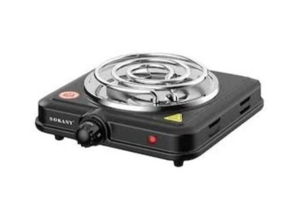 Single Coil Burner Electric Hot Plate - Black,White