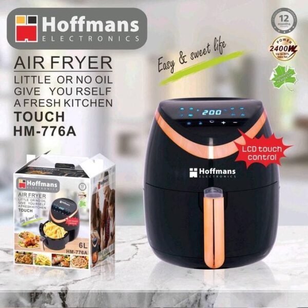 Hoffmans 6Litres  Portable  Air Fryer With Touch HM-776A
