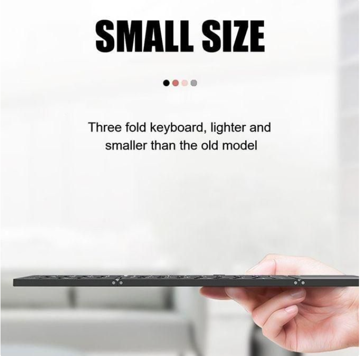 Mini foldable keyboard Touchpad Bluetooth-compatible 3.0 Foldable Wireless Keypad for Windows,Android,ios,Tablets,Phone,Smart TVs