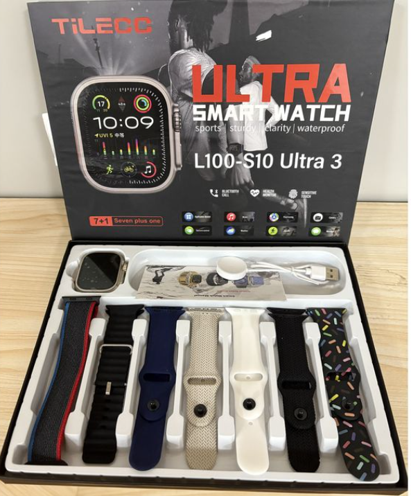 TiLECC Ultra 7-in-1 Watch Band Smart Watch 49mm Series 8 Ultra Smart Watch 49mm