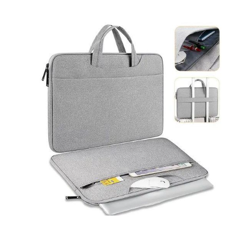Generic 15.6 Inch Waterproof Laptop Bag - Shockproof Slim Briefcase with Handle & Trolley Strap.