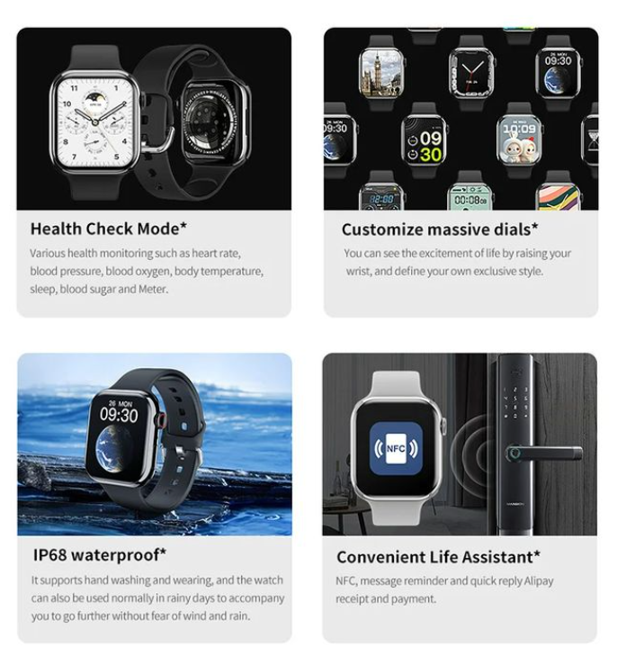 TiLECC 2023 New T900 Pro Max 49mm 2.09-inch Smart Watch