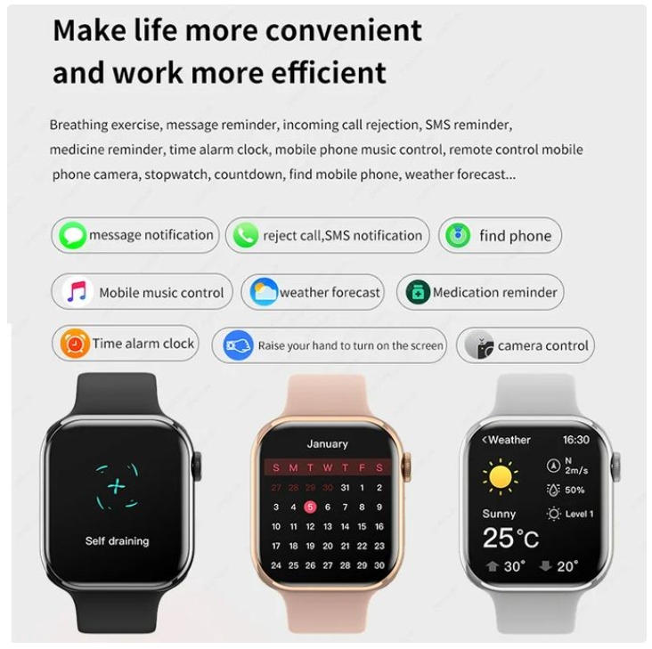TiLECC 2023 New T900 Pro Max 49mm 2.09-inch Smart Watch