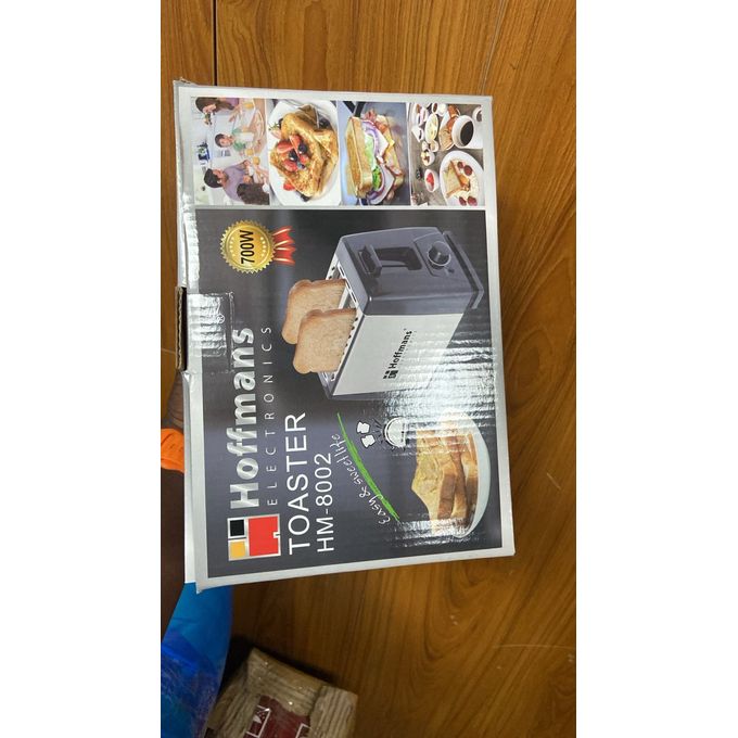 Hoffmans 2 Piece  Portable  Bread Toaster  RAF Electric Toaster- Black