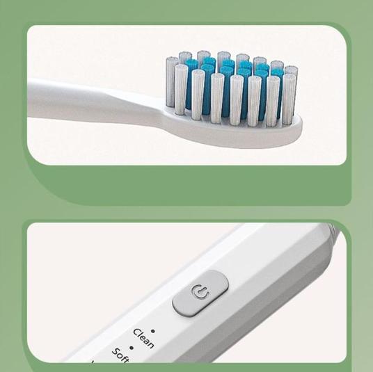 Follicular USB Rechargeable Electric Toothbrush Five-speed with 3 Brush Heads