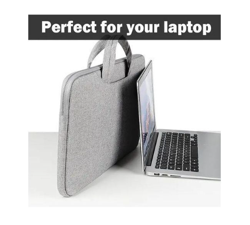 Generic 15.6 Inch Waterproof Laptop Bag - Shockproof Slim Briefcase with Handle & Trolley Strap.