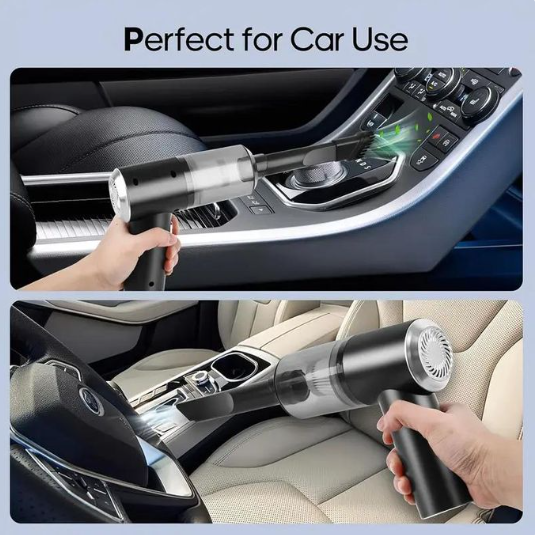 TIMBUTUS Portable Mini Car Vacuum Cleaner, Cordless Handheld Rechargeable Vacuum Cleaner 120w