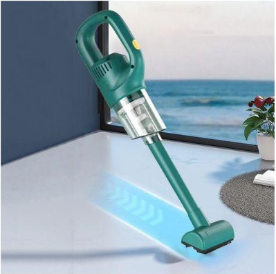 120W Cordless Handheld  Extended Flat Nozzle Rechargeable Vacuum Cleaner, designed for quick cleaning tasks in both cars and homes.