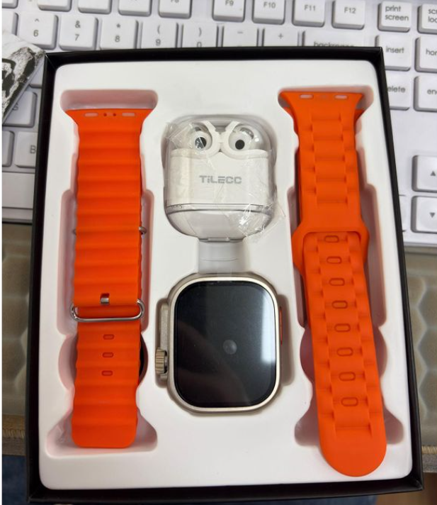 TiLECC Uitra 8 Smart Watch Dual Band 2-in-1 With Bluetooth Headset