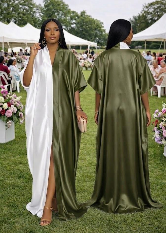 Women Kaftan Dress New Print Free Size Adjustable Inner Belt Elegant Maxi Dress Comfortable Loose Fit Breathable Fabric Stylish Casual Wear Quality Outfit