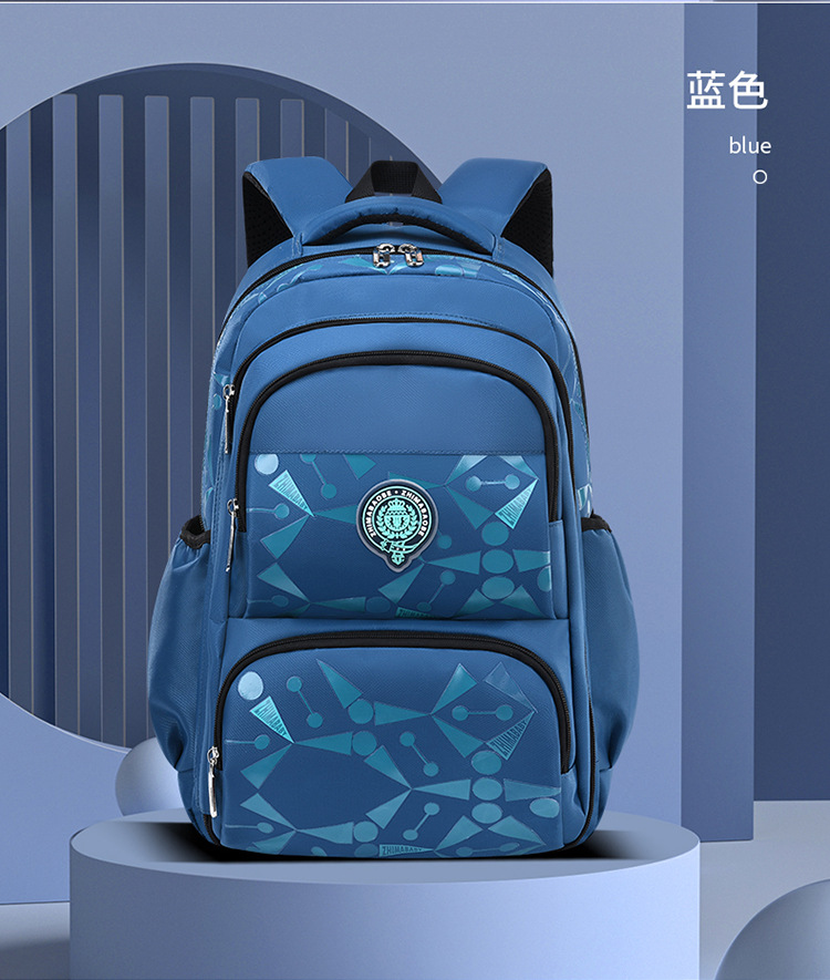 Kids Waterproof School Backpack Large Capacity Durable Lightweight Bag Comfortable Padded Straps Multi Grade School Bag Boys Girls Size 40x29x18cm