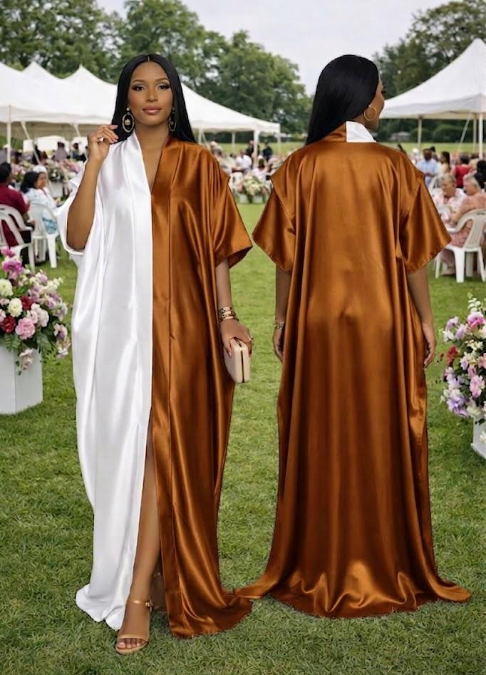Women Kaftan Dress New Print Free Size Adjustable Inner Belt Elegant Maxi Dress Comfortable Loose Fit Breathable Fabric Stylish Casual Wear Quality Outfit