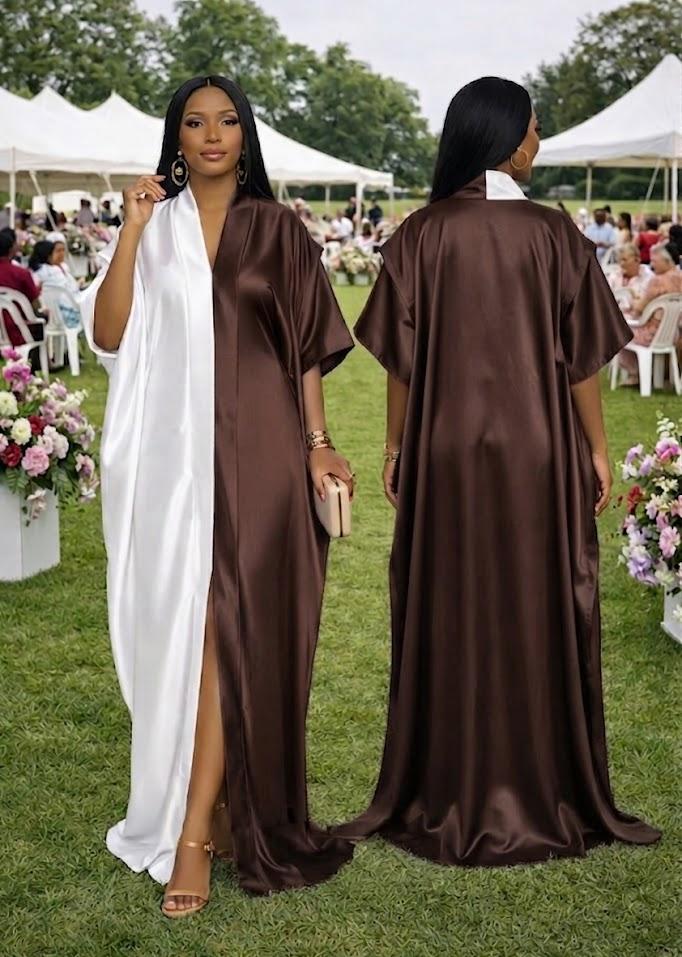Women Kaftan Dress New Print Free Size Adjustable Inner Belt Elegant Maxi Dress Comfortable Loose Fit Breathable Fabric Stylish Casual Wear Quality Outfit