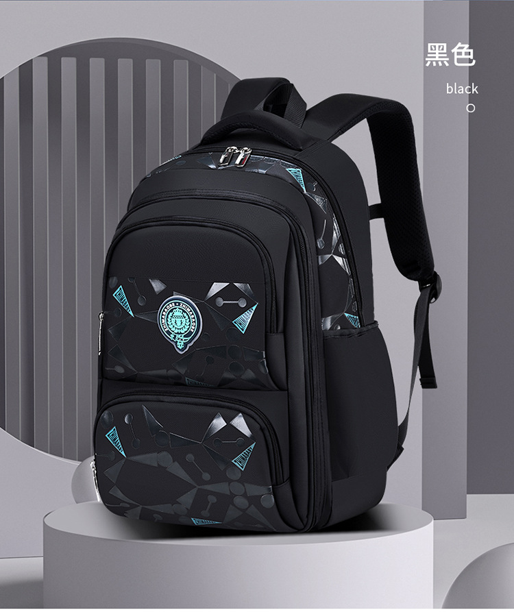 Kids Waterproof School Backpack Large Capacity Durable Lightweight Bag Comfortable Padded Straps Multi Grade School Bag Boys Girls Size 40x29x18cm