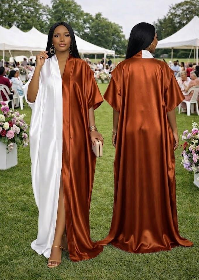 Women Kaftan Dress New Print Free Size Adjustable Inner Belt Elegant Maxi Dress Comfortable Loose Fit Breathable Fabric Stylish Casual Wear Quality Outfit