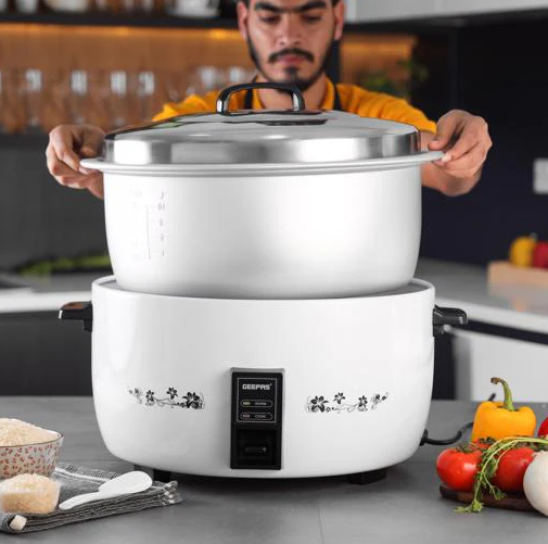 Geepas 10L Commercial Electric Rice Cooker – GRC4323 – Heavy-Duty 3000W, Non-Stick Inner Pot, Automatic Cook & Keep Warm – Ideal for Catering & Large Families