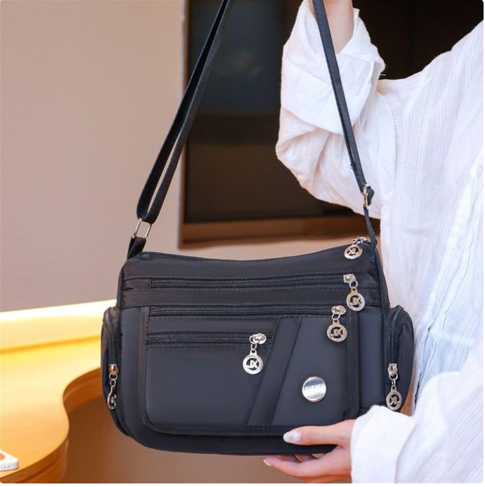Bekia Cloth bag shoulder bag multi pocket handbag women's cross body shoulder bag women's messenger bag classic women's bag