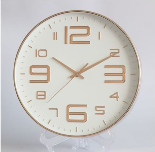 12 Inch (30cm) Rose Gold Hanging Digital Clock  beautiful decorative clock adds a touch of elegance to your bedroom, living room, office, kitchen, dining room, bathroom, school classroom and any room