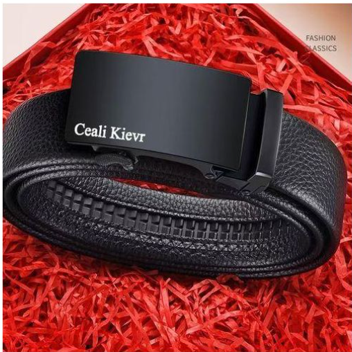 Bro Toumi Men's Belt Leather Automatic Buckle Belts-K-Black.This classic menswear belt adds a modern touch to every look, both business and casual.