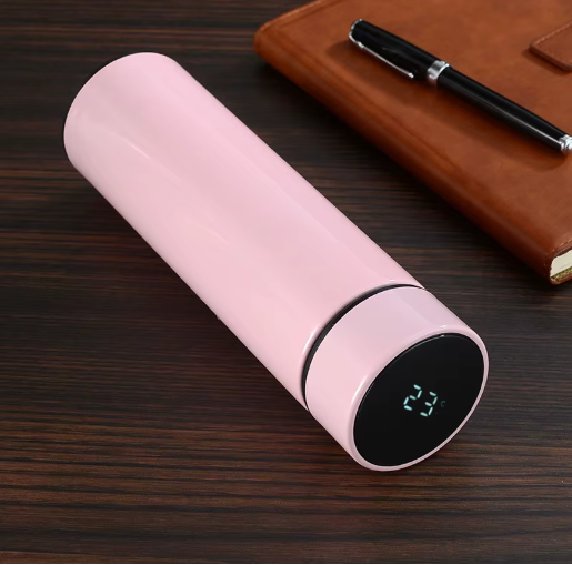 500ml Smart Water Tea Coffee Vacuum Bottle With Temperature Display - Ideal for travel, outdoor activities, car, office, home, school, nic, hot yoga, hiking, camping etc.