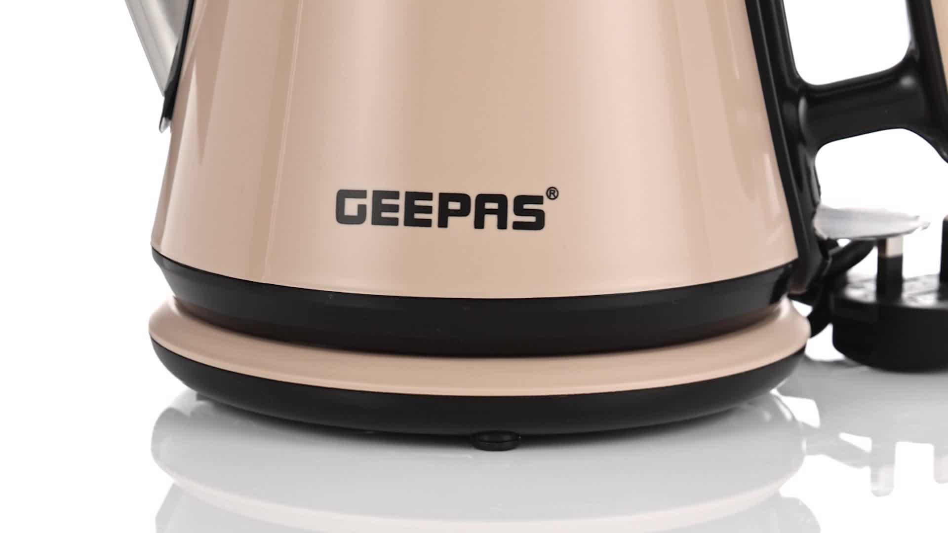 Geepas 1.2L Double Layer Electric Kettle – Cool-Touch Exterior & Stainless Steel Interior – Fast Boiling – Model GK38012