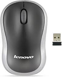 Lenovo N1901 Wireless Mouse for Laptop & PC – Compact Portable USB Mouse, 1000 DPI Optical Tracking, Ambidextrous Design – Grey