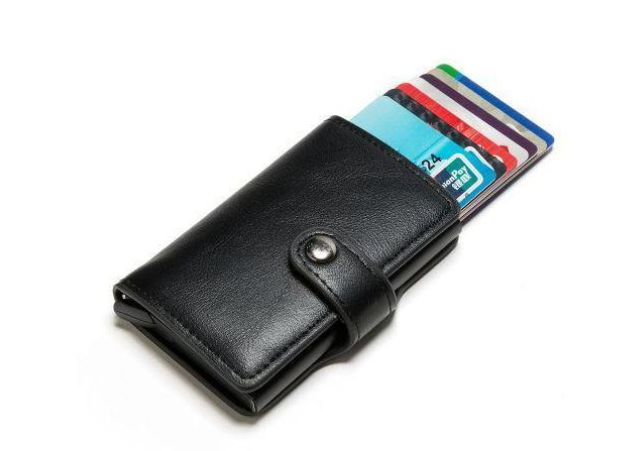 Bank Credit Card Package Card Holder Business Case Manual Pop Up - Black, Unisex ,Solid, FashionIable Card Holder