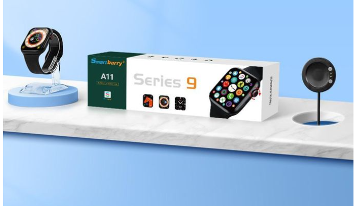 NODIZZ Local Stock-A11 smartwatch, with a 1.95-inch high-definition large screen, health monitoring, fitness tracker, wireless charging, 5-day ultra-long battery life, and 2 different style straps Pin
