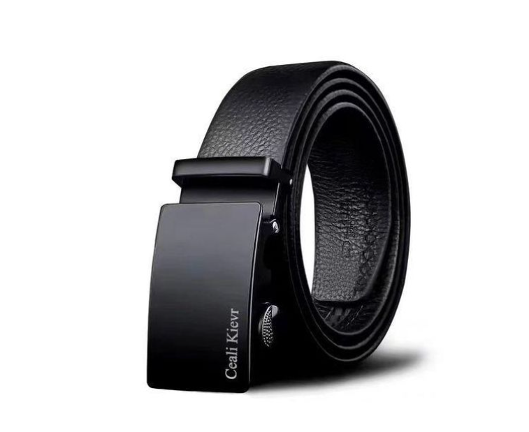Bro Toumi Men's Belt Leather Automatic Buckle Belts-K-Black.This classic menswear belt adds a modern touch to every look, both business and casual.