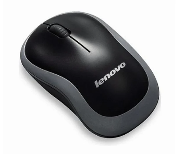 Lenovo N1901 Wireless Mouse for Laptop & PC – Compact Portable USB Mouse, 1000 DPI Optical Tracking, Ambidextrous Design – Grey