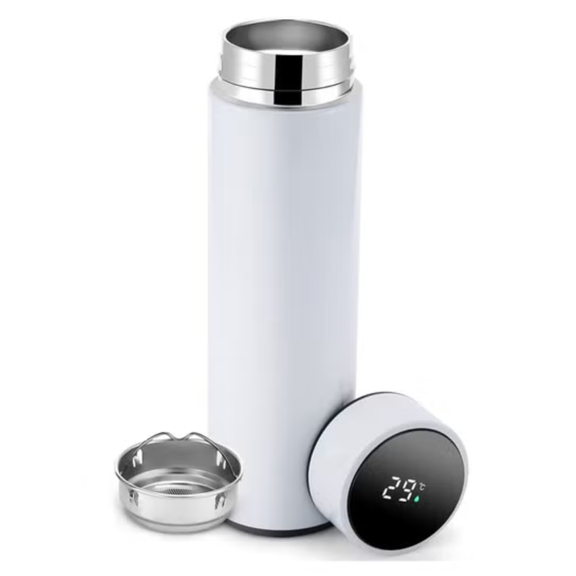 500ml Smart Water Tea Coffee Vacuum Bottle With Temperature Display - Ideal for travel, outdoor activities, car, office, home, school, nic, hot yoga, hiking, camping etc.