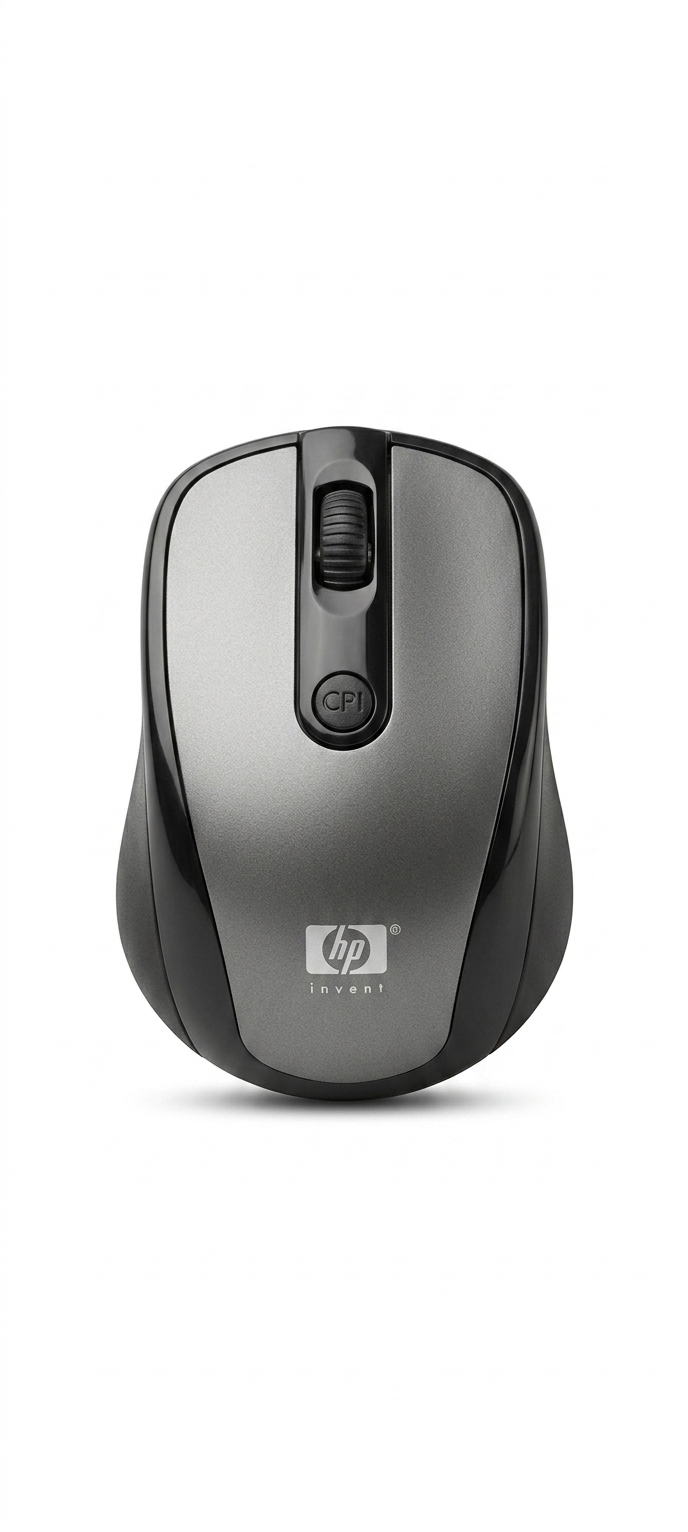 HP Invent Wireless Mouse – Platinum Series | High-Precision Optical Sensor | Adjustable DPI | Ergonomic 2.4GHz USB Mouse for Laptop, PC & Desktop