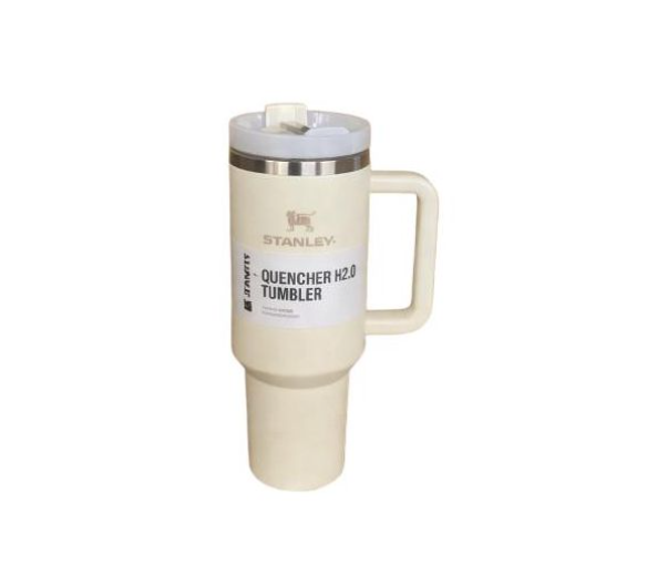 Stanley Original Tumbler / Insulated Vacuum Stainless Steel Stunley Cup / Mug 1200mls -Cream Double-wall vacuum insulation is good for keeping drinks hot and cold