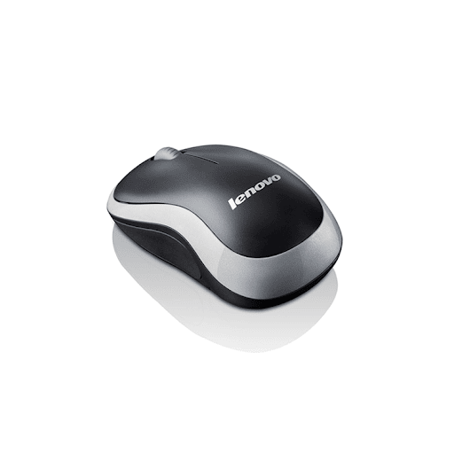 Lenovo N1901 Wireless Mouse for Laptop & PC – Compact Portable USB Mouse, 1000 DPI Optical Tracking, Ambidextrous Design – Grey