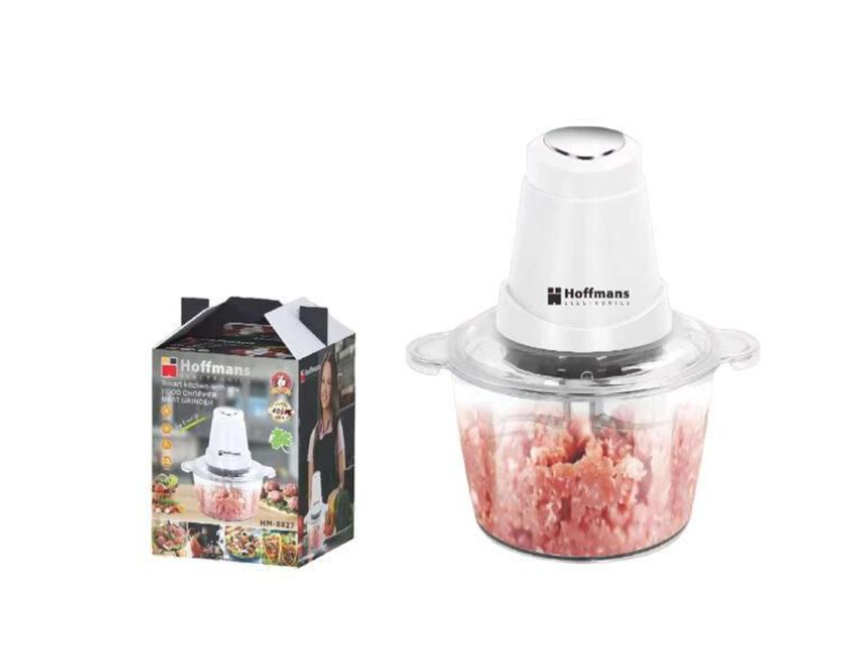 Hoffmans HM-8827, Food Chopper, Meat Grinder - Clear Power 400W Capacity: 2 Liters Food grade Acrylic Bowl Removable cleaningChange-speed gear box