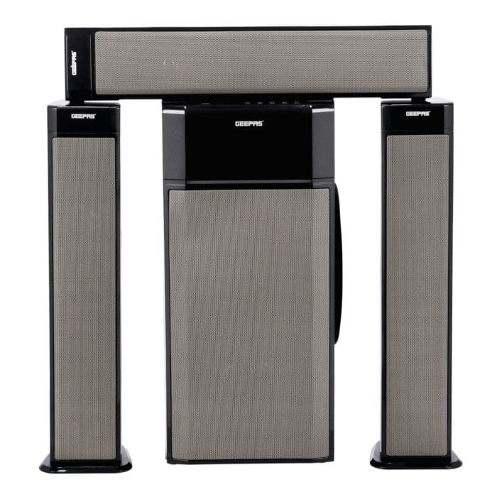 Geepas 3.1 Channel Multimedia Speaker System – 40000W PMPO – Bluetooth, USB, FM, RGB LED Lights – Model GMS8522
