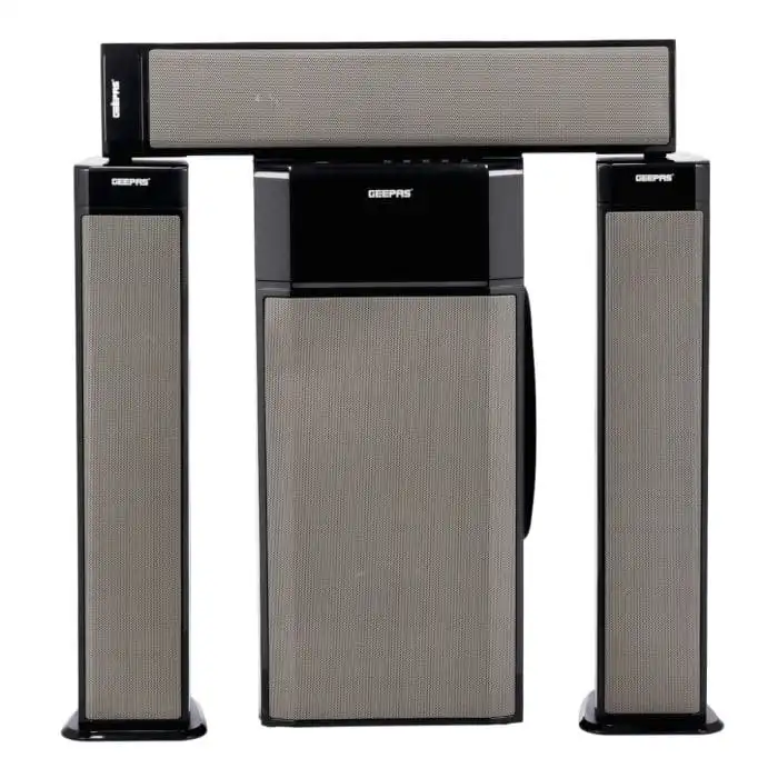 Geepas 3.1 Channel Multimedia Speaker System – 40000W PMPO – Bluetooth, USB, FM, RGB LED Lights – Model GMS8522