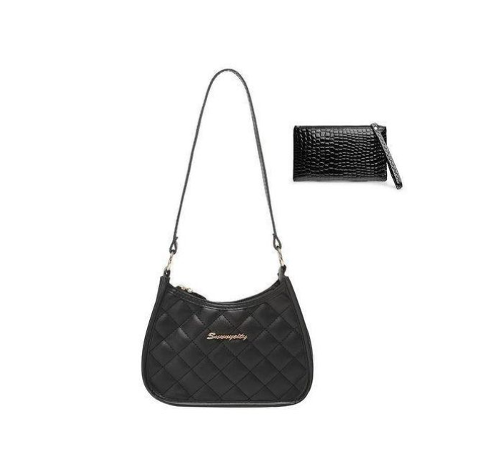 2 In1 Embroidered Ladies Women's Fashion Shoulder Bag + Purse