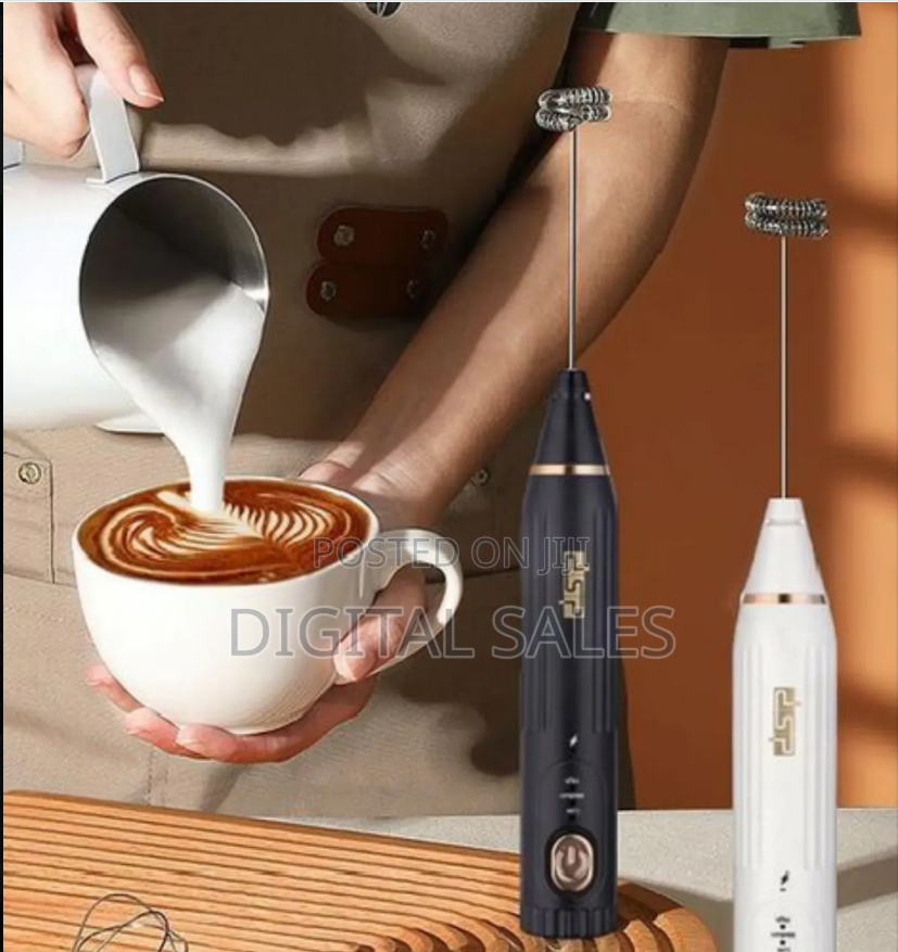 Dsp 2 In 1 Handheld Coffee Blender, Coffee Milk Frother - Black Powerful core motor: With strong and stable power, it ensures fast start-up and even and powerful acceleration.