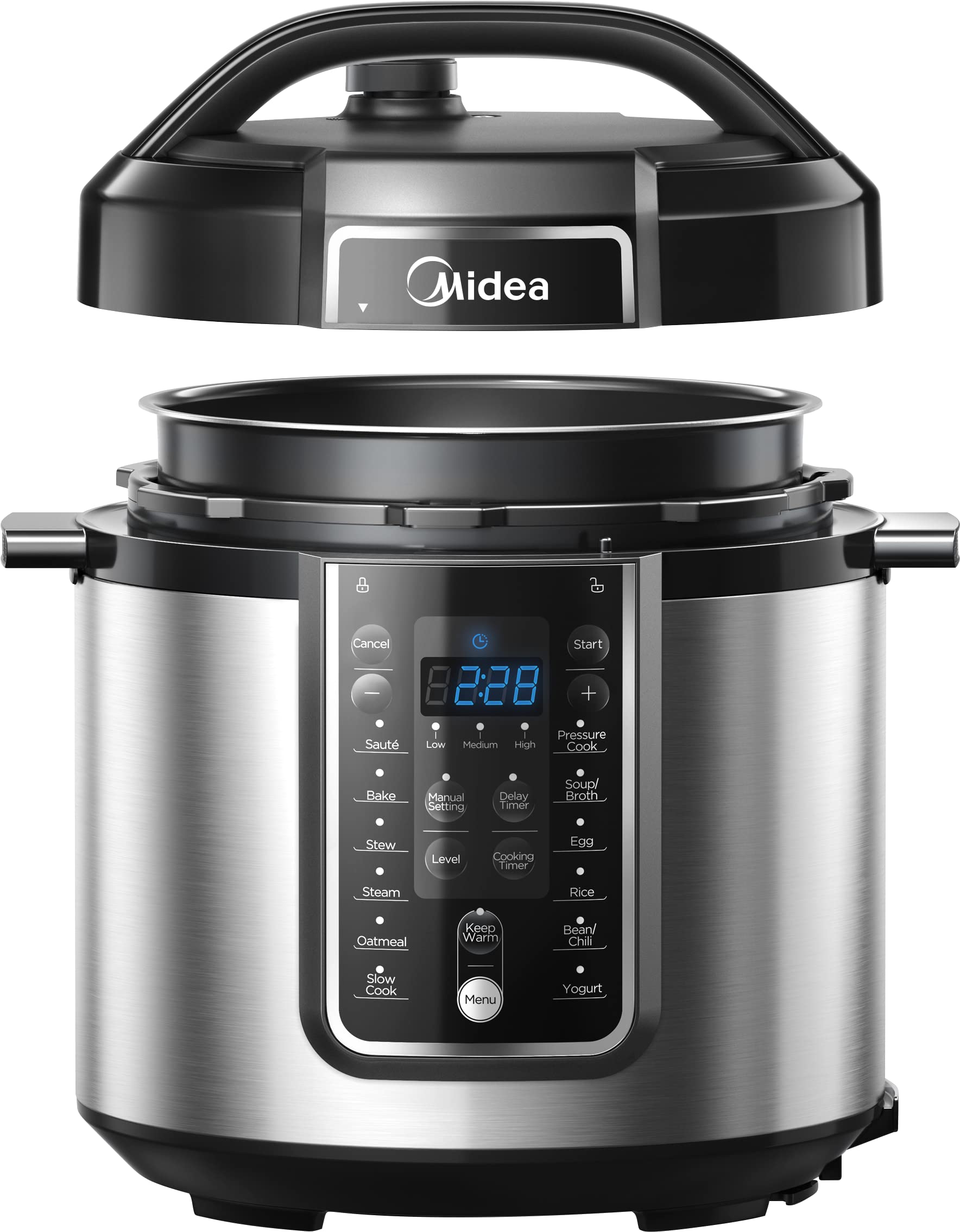 Midea 6L Multi-Function Electric Pressure Cooker | 1000W High-Efficiency Cooking | Smart Programmable Auto-Cooker – Model MY-CJ6002W | Premium Kitchen Essential
