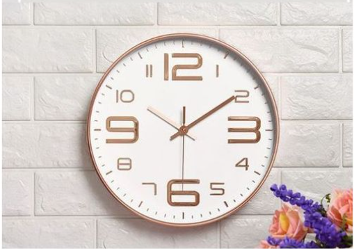 12 Inch (30cm) Rose Gold Hanging Digital Clock  beautiful decorative clock adds a touch of elegance to your bedroom, living room, office, kitchen, dining room, bathroom, school classroom and any room