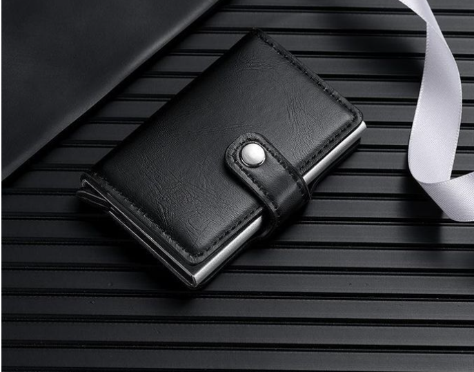 Bank Credit Card Package Card Holder Business Case Manual Pop Up - Black, Unisex ,Solid, FashionIable Card Holder