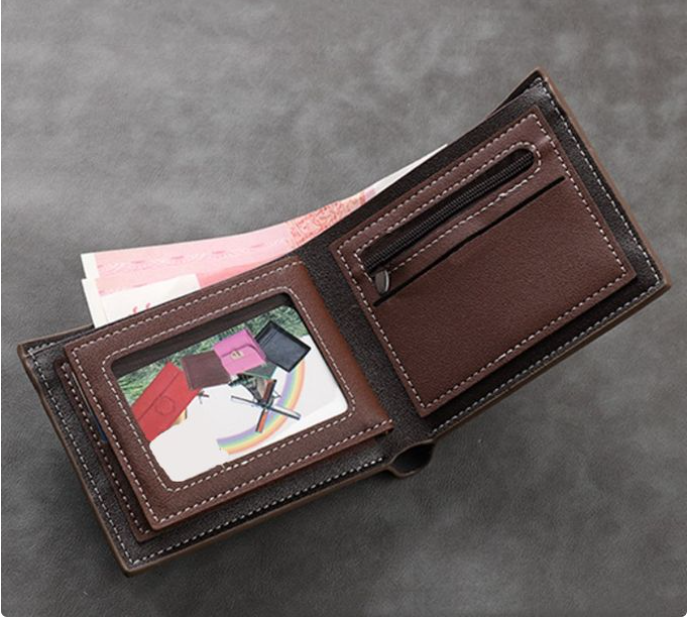 Mateamoda Men Bags Wallet Purse Card Bags Male BagsThe wallet has many layers, organizing your items very clearly, and can hold different cards (ID, bank card, etc.), which is very practical.
