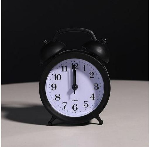 Small Students Bedside Desk Table Alarm Clock Black Analog bell style alarm clock with backlight No snooze button, quiet sweep seconds hand to ensure a good sleep and best working environment.