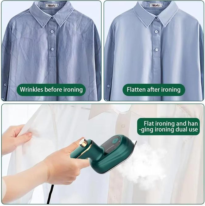 Professional portable travel iron box - Titanium gold flat iron, electronic travel folding iron, steam iron, customized mini steam iron, electric iron