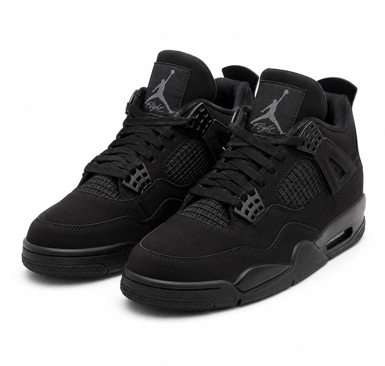 Jordan 4. Original J4 sneakers Black. sizes 38-45