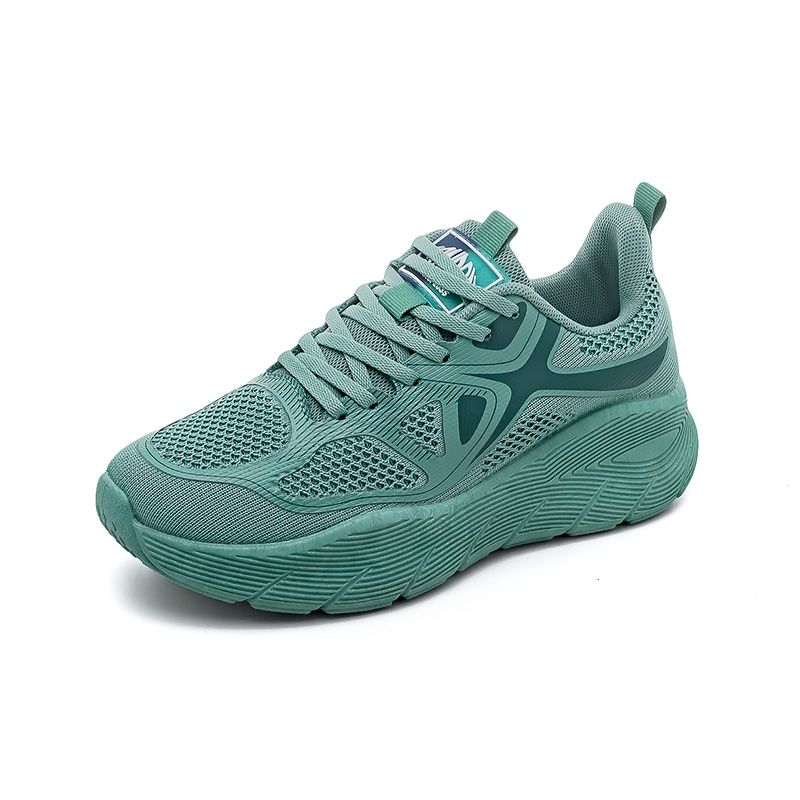 Spring and Summer New Arrival Men's and Women's Flyknit Sneakers Mesh Versatile Thick Soles Running Casual Shoes White Dad Shoes for Men